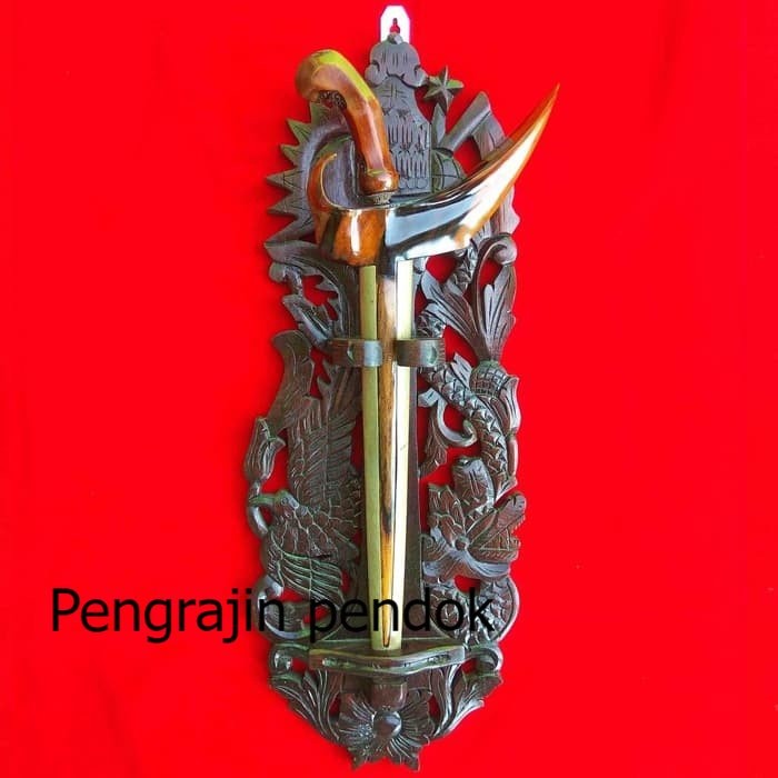 Blawong Tempat Wadah pusaka Isi 1 Ukiran Naga Burung  Asli