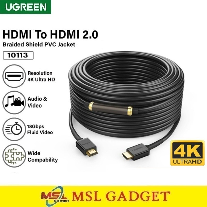 UGREEN Kabel HDMI to HDMI 4K 8K Panjang 10 15 25 Meter