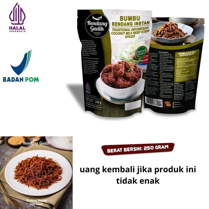 

[Best Seller] Bumbu rendang sapi gadih instan Ayam Kuah - Spicy