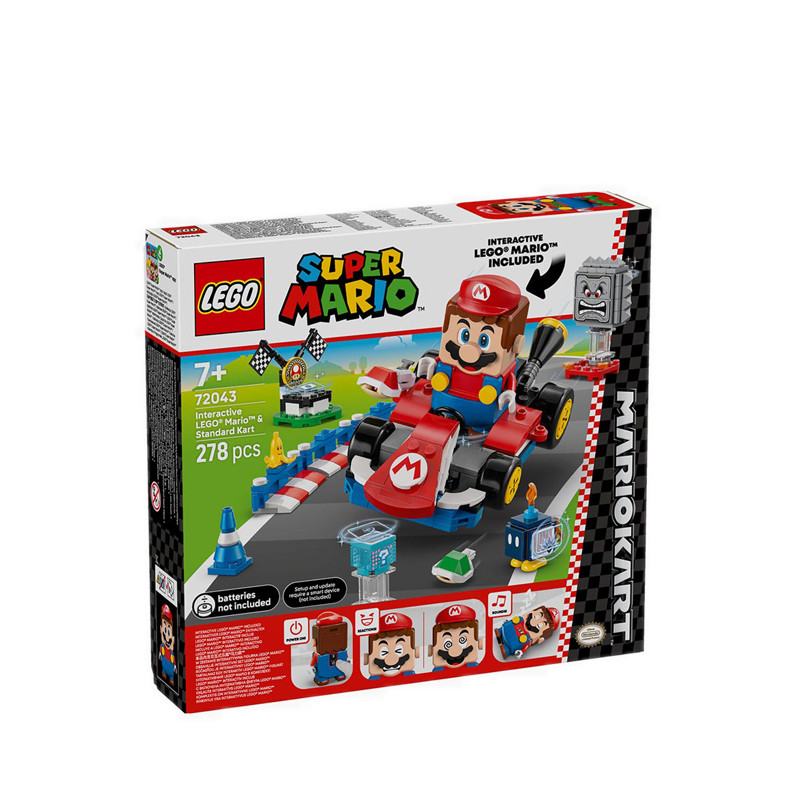 LEGO Super Mario Kart Interactive LEGO Mario & Standard Kart - 72043