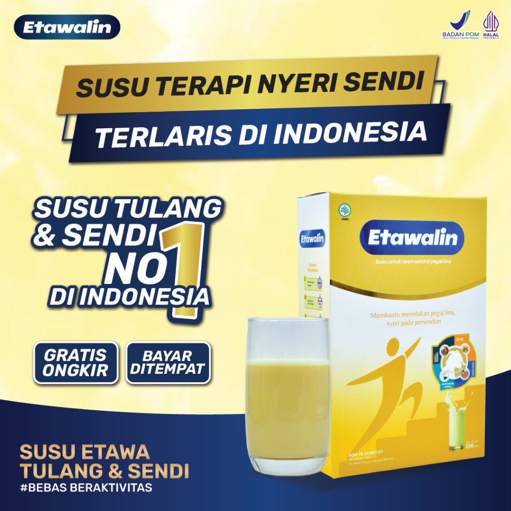 

Etawalin - Susu Kambing Etawa Original 100% Susu Terapi Nyeri Sendi Terbaik Atasi Masalah Asam Urat Rematik Jaga Kepadatan dan Kesehatan Tulang Tulang