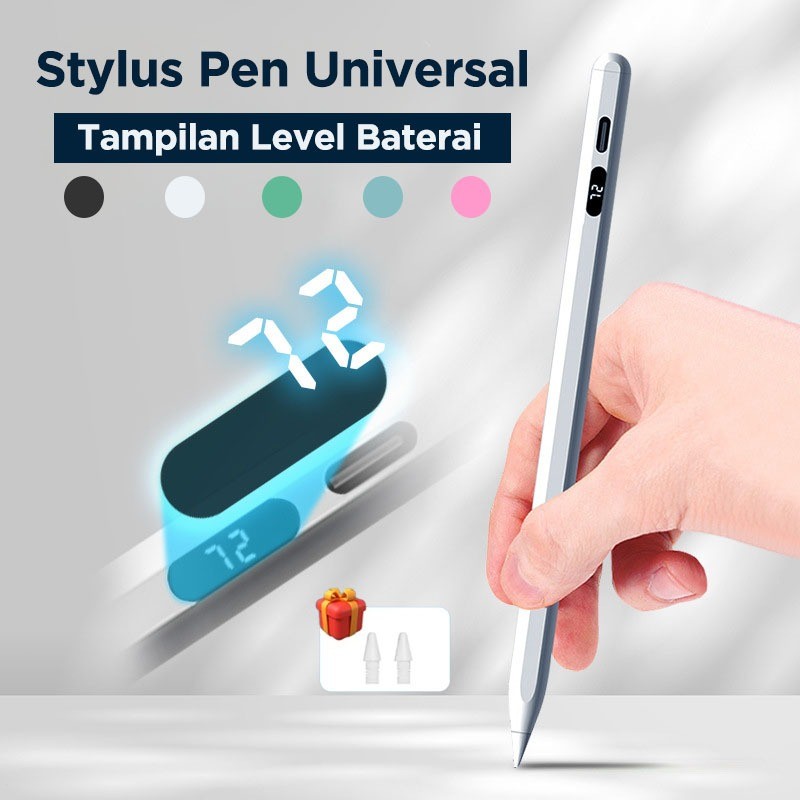 

Stylus Pen Universal LED Power Display Magnet Pencil for IPad Tablet Smartphone Laptop