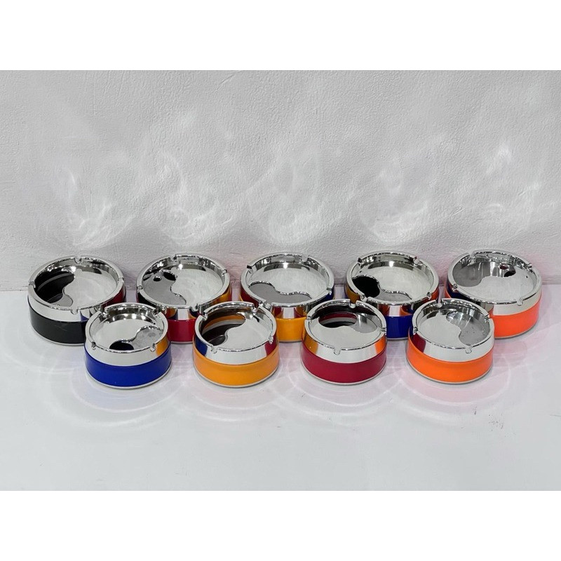 LP118 Asbak Putar Portable /Asbak Putar Tutup / Asbak Rokok Stainless Steel Tebal