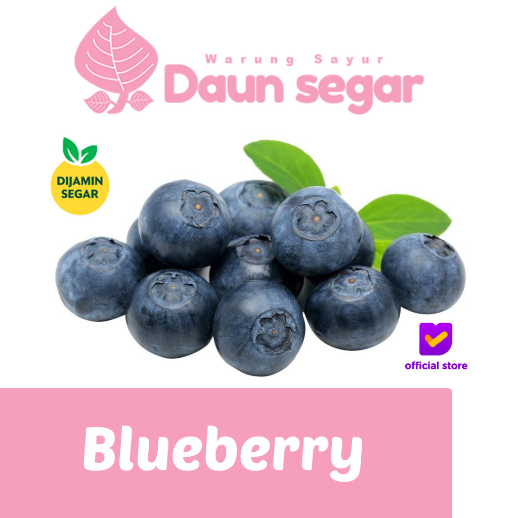 

Blueberry Import 250gr Cemilan Sehat & Cantik, Kualitas Ekspor- Daun segar