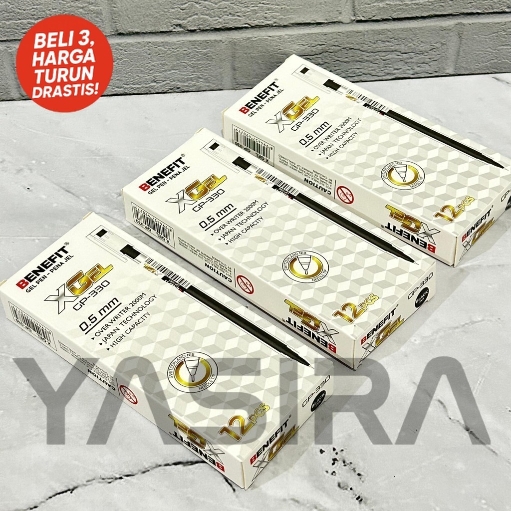 

1LUSIN 12PCS Gel XGel GP-330 Gel Pen BENEFIT 0.5mm