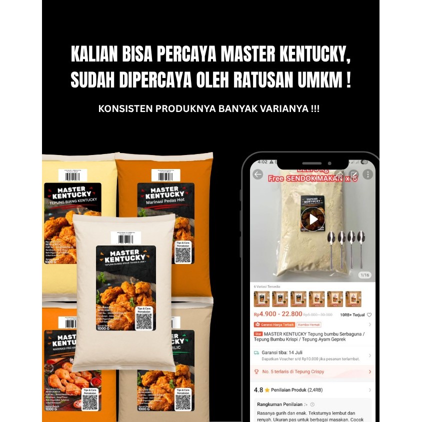 

Tepung Bumbu Kemasan Ekonomis 1 KG-Tepung Bumbu