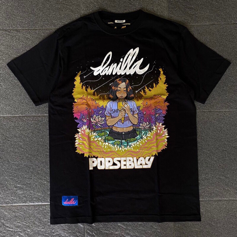 Kaos DANILLA RIYADI Music Tshirt Black collection Bahan Cotton 24s tebal