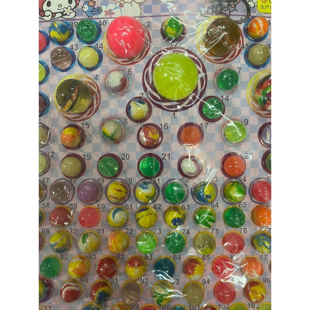 VJ27SS Mainan Berhadiah Bola Bekel Mainan Lotre Bekel (Isi 110)