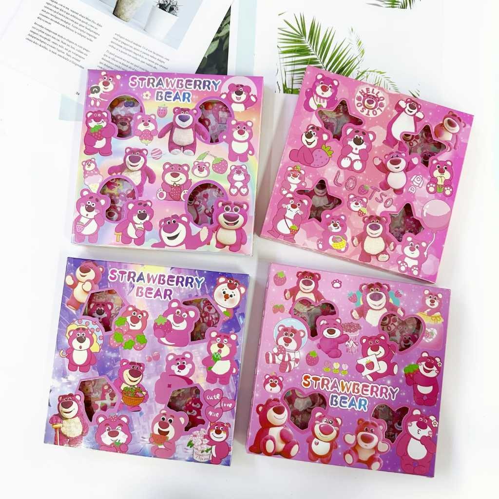 

[ 17-AN ] Sticker Lotso Premium 1 Box isi 100 Pcs Aesthetic Waterproof Sticker Cute Anak Perempuan