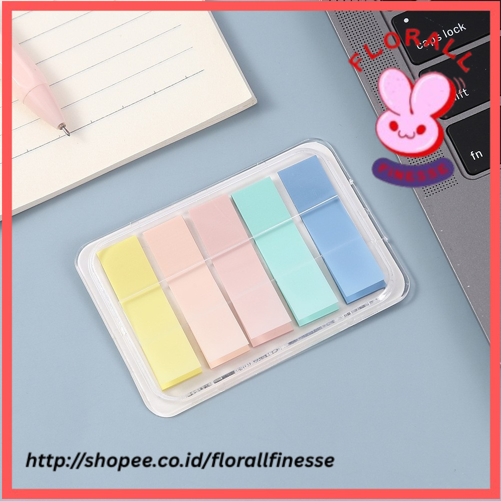 

Box Transparent Fluorescent Index Tabs Pet Classification Flags Sticky Note for Page Marker Planner Stickers