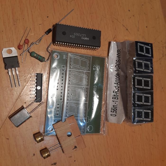 Part Kit Frequency Frekuensi Counter FM Display LC7265 SANYO 5 Digit 0.56"