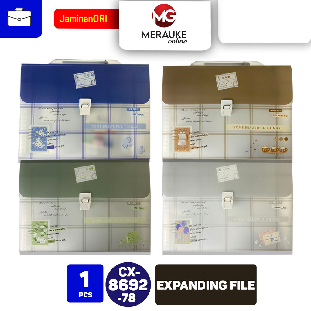 

LITTLE SHELL Expanding File Map Organizer Butter Family 8692 78 A4