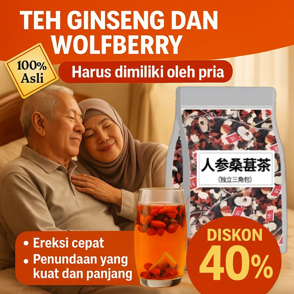 

⚡️COD+Pengiriman 24 Jam⚡️【Vitalitas Yang Melonjak】Teh Herbal Ginseng Goji Berry / Teh Kesehatan Dengan Mulberry/Begadang Teh Memperbaiki Warna Kulit/Teh Celup Sehat