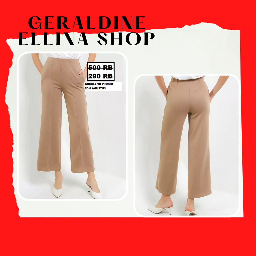 Celana jeans wanita seri INTERLOCK GIORDANO sale original store