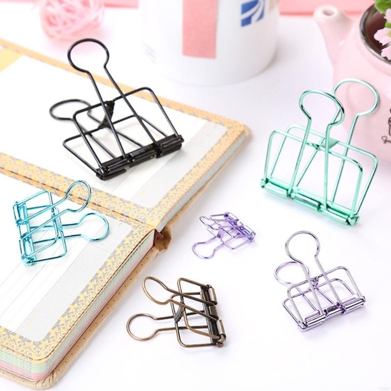

14 Pcs Hollow Out Paper Clips Long Tail Binder Clips Stationary Clamps 19/32/51mm Paper Clamps Document Clips N0HC