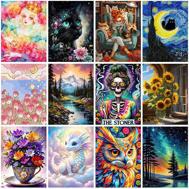 

New 5D Diy Diamond Paintings 30x40 cm Mosaic Wall Diamond Art Painting Kits Embroidery Full Crystal Accessories New 2025 Paint