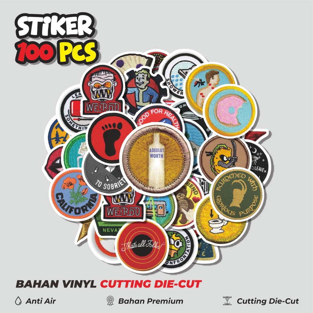 

Terbaru! 50 pcs Stiker Patch V7 Dekorasi Lucu Kreatif untuk Notebook, Skateboard, HP