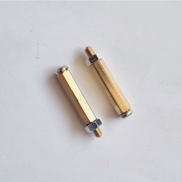 (EP)  Spacer Kaki Pcb  2cm Spicer Stainless EMAS GOLD Pcb + Mur Baut