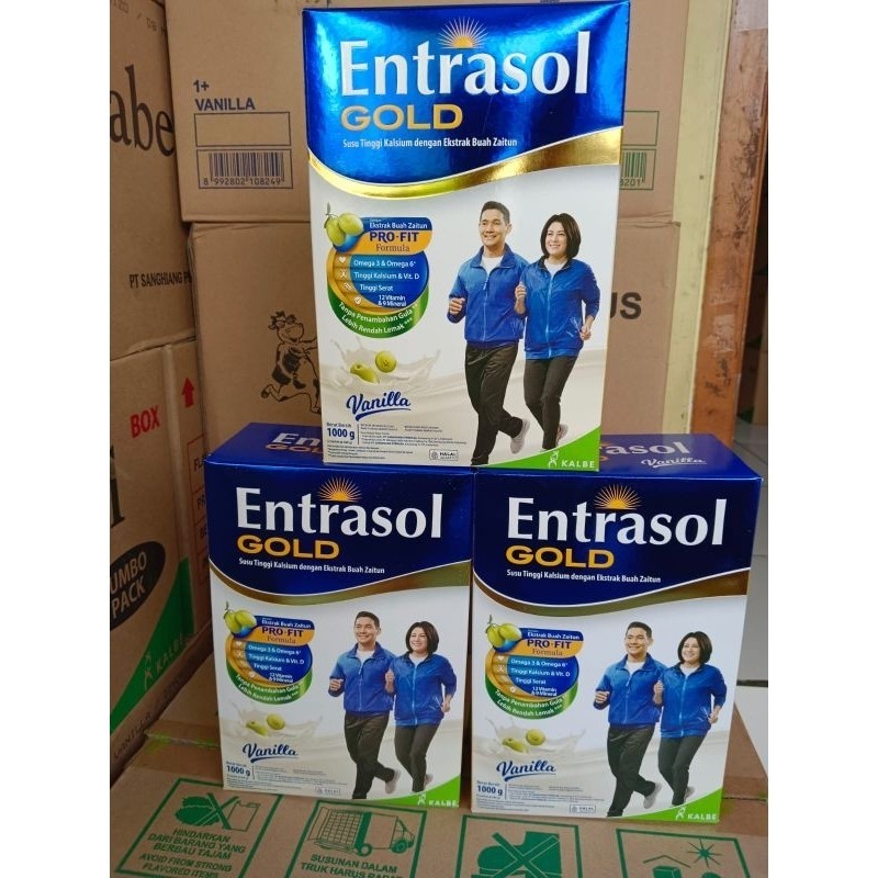 

Entrasol Gold Vanila Susu Tinggi Kalsium 980gr