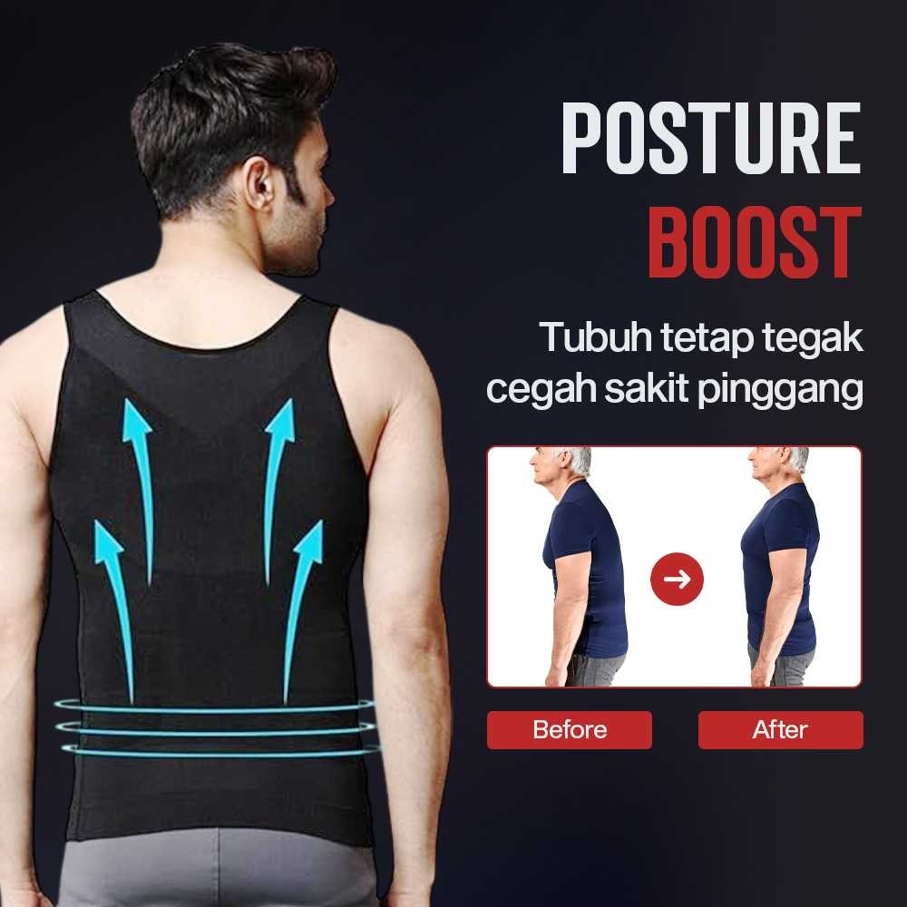 ANDEASTR CXZD Baju Singlet T-Shirt Korset Pembentuk  Body Shaper - YB-76