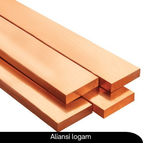 Tembaga kotak 10mm x 20mm x 1000mm- tembaga batangan 10mm