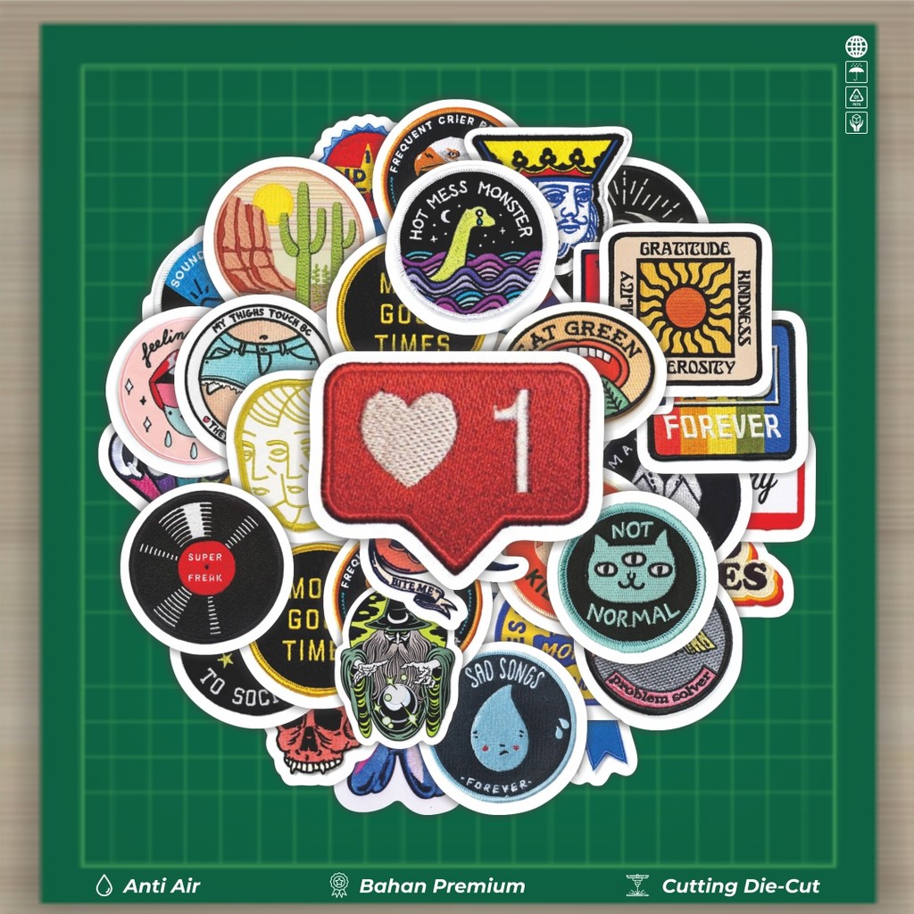

HOT 50 PCS STIKER Stiker Patch V21 Stiker Fashion Cars Decal Dingin Kartu Album Custom Vinyl Anti Air- Sticker Aesthetic Buku Journal Koper Casing HP Tablet Laptop Helm Motor Botol Minum