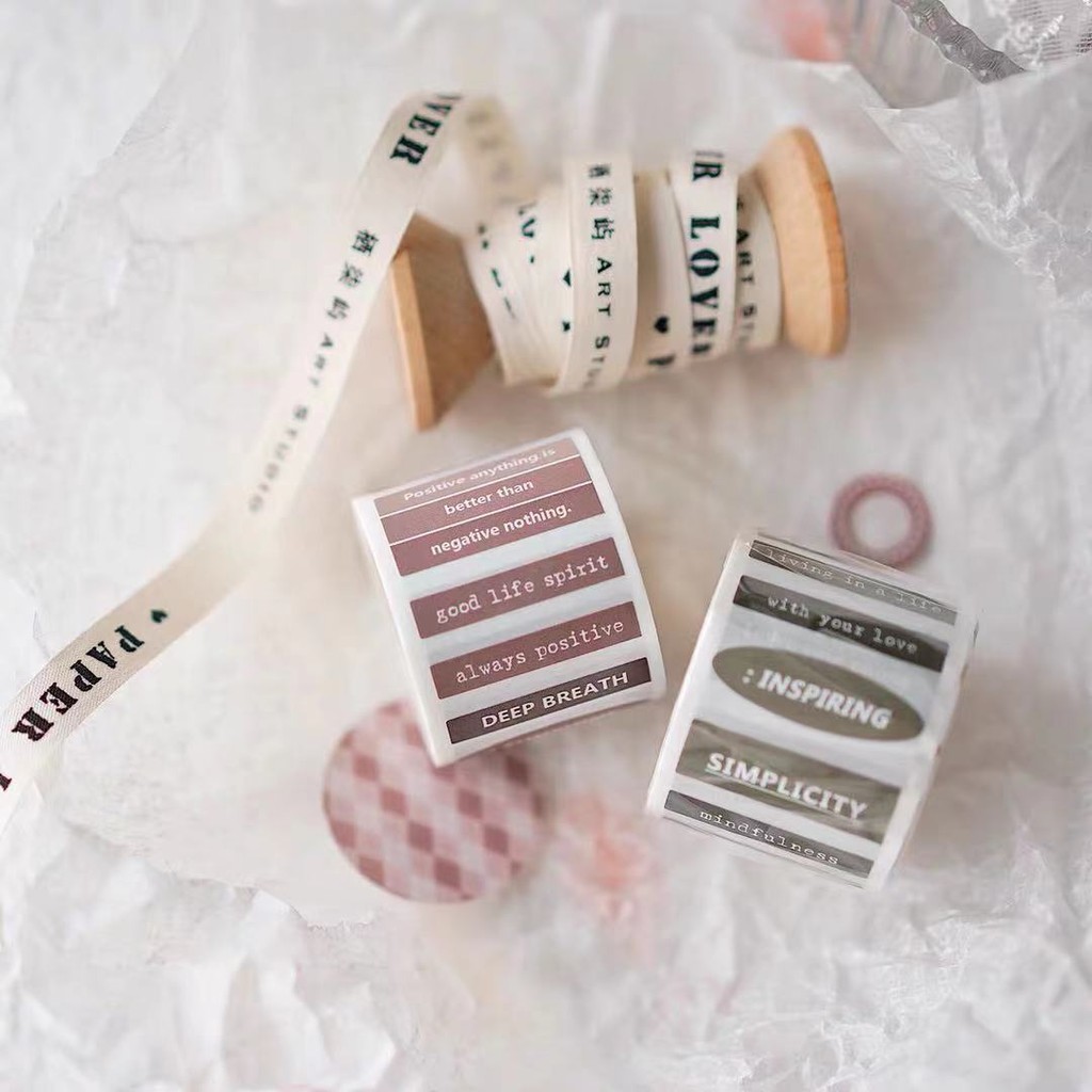 

Vintage Little English Words Notes Washi Tapes for Card Making DIY Scrapbooking Decorative Sticker