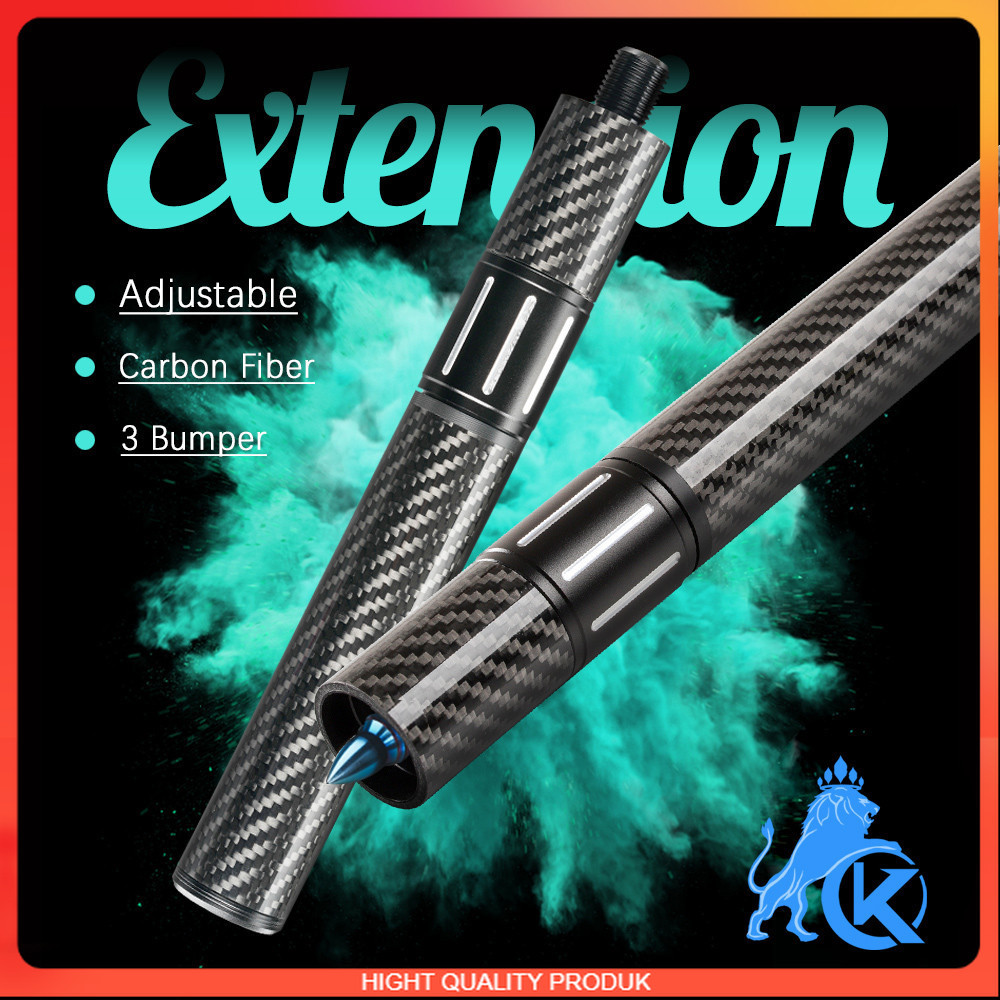 BEST QUALITY Carbon Fiber Billiards Extension Bumper, Extendable Stick, Billiard Accessories for Mez