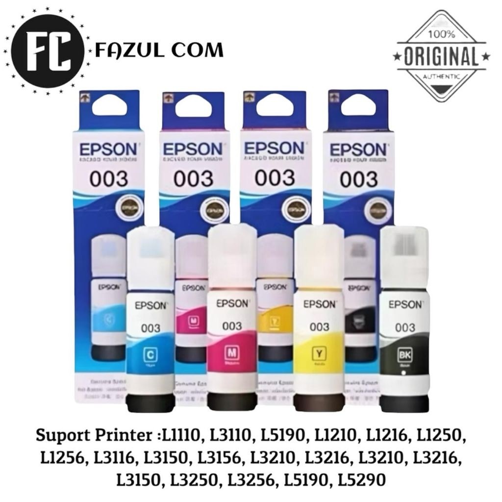 Tinta Epson 003 1set Original L3110 L3116 L3150