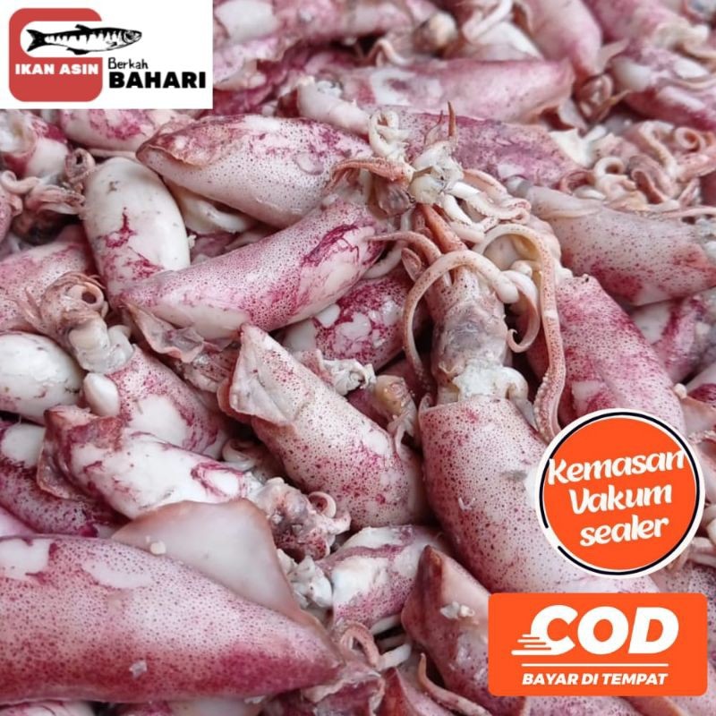 

cumi asin 250gr. ukuran kecil sedang jumbo