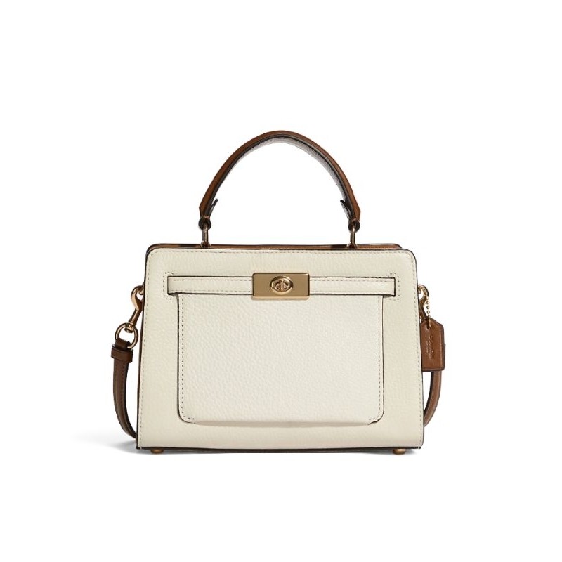 Tas Coach Top Handle in Colorblock Penny Chalk White Multi