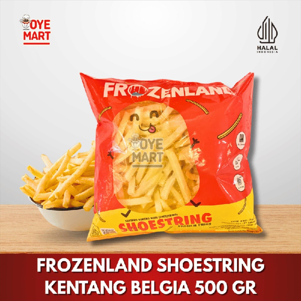 

FROZENLAND SHOESTRING KENTANG BELGIA 500 GR / FRENCH FRIES