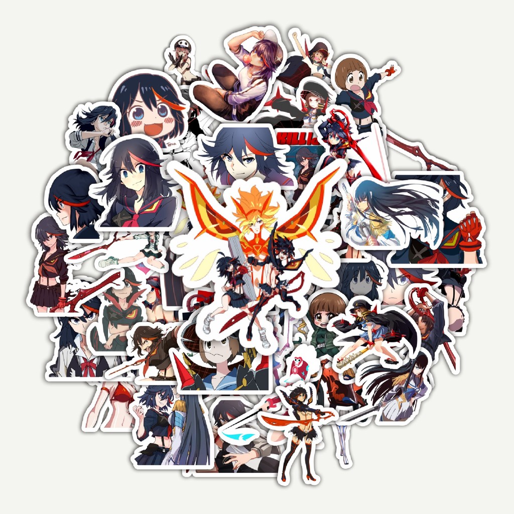 

Sticker Pack Stiker Anime Series Kill La Kill Karakter Mix 2 | Sticker TUMBLR | Stiker LAPTOP KOPER HELM
