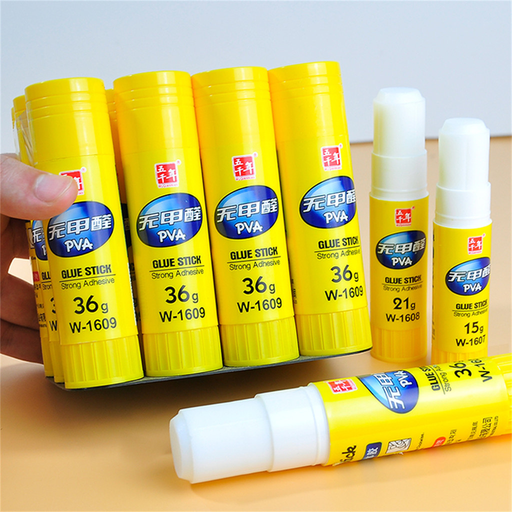 

7pcs Solid Glue-DIY Paper Cut Sticks Handmade Durable Paste Transparent Glue Sticks, 4 Specifications Office and School Supplies