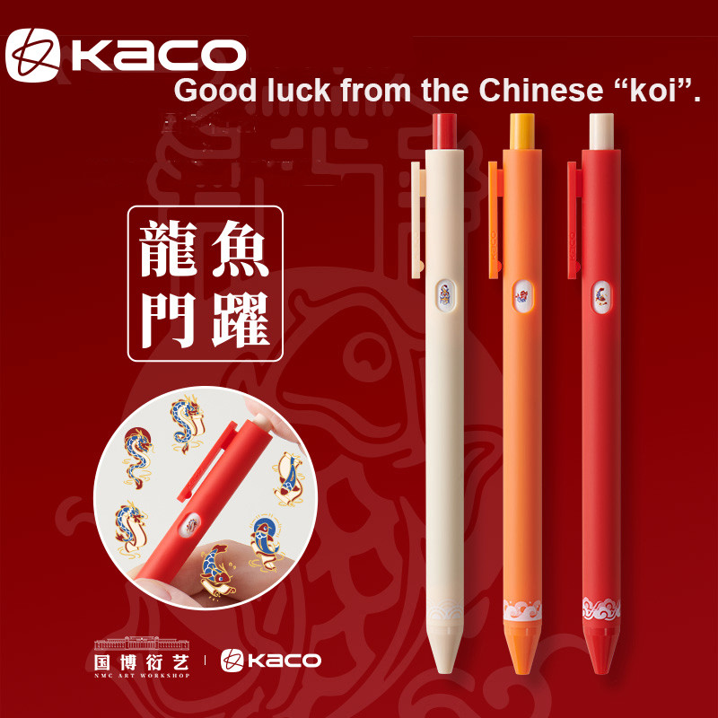 

Kaco Funny Signature Pen with Lovely Stickers, 0.5mm Press Smooth Writing Little Window Pens for School Stationery Blessing Gift