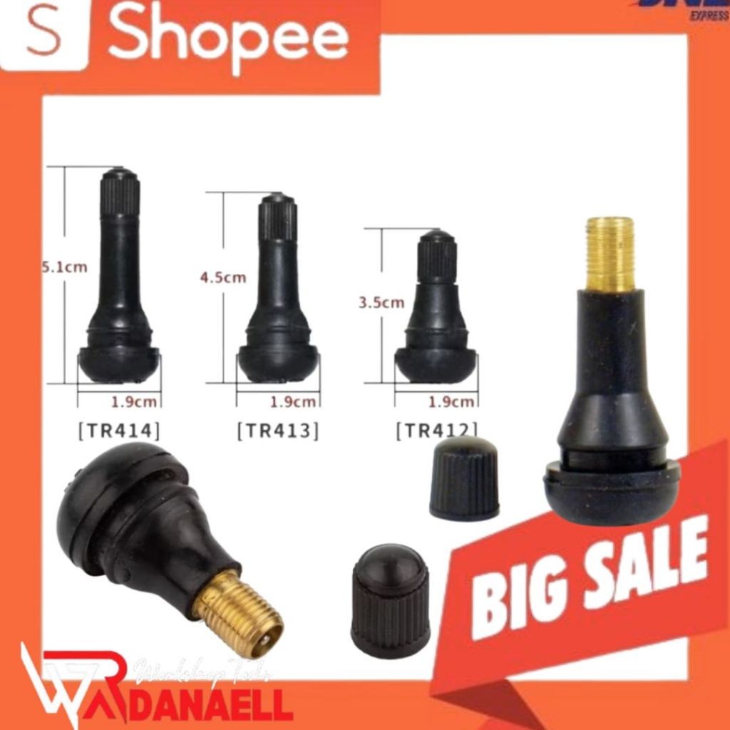 Pentil Ban Tubeless Tubless Karet Pentil Ban Motor Ban Mobil