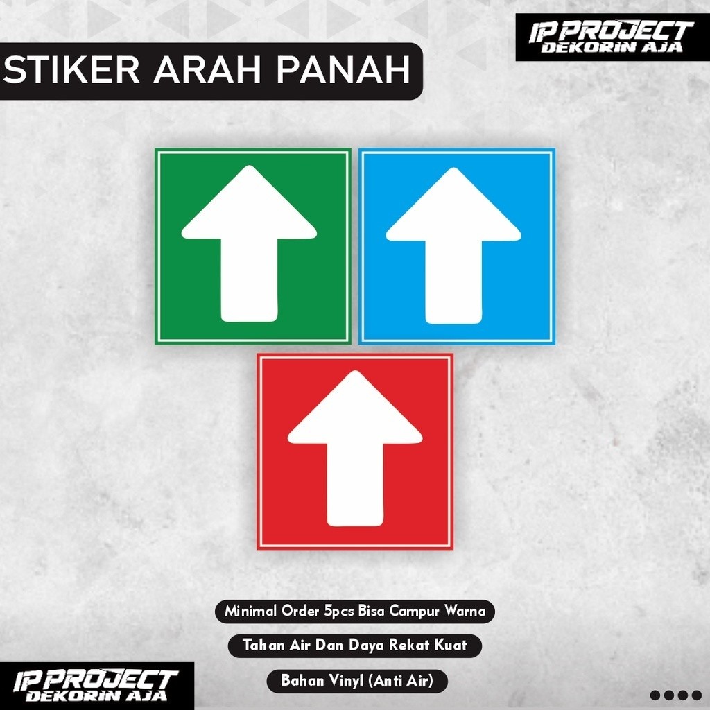 

Stiker panah / Stiker arah panah / stiker naik turun tangga / stiker tangga / stiker atas bawah