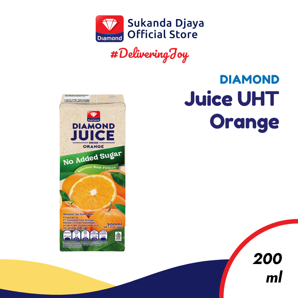 

Diamond Juice UHT Orange Unsweet 200 ML