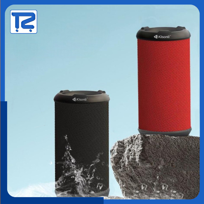 Speaker Wireless Dual Bass Kisonli Speaker Portable Q5S Bluetooth Bass Ganda Support FM Radio TF AUX