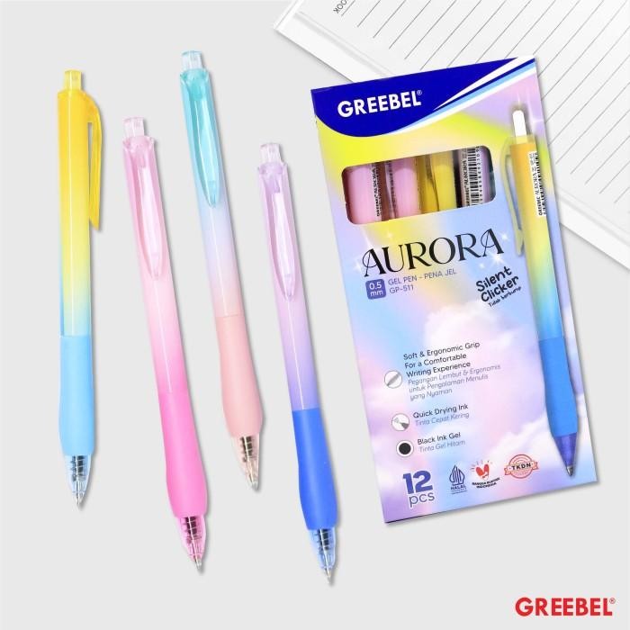 

Gel Pen Pulpen Pena Greebel Aurora GP-511 0.5 mm