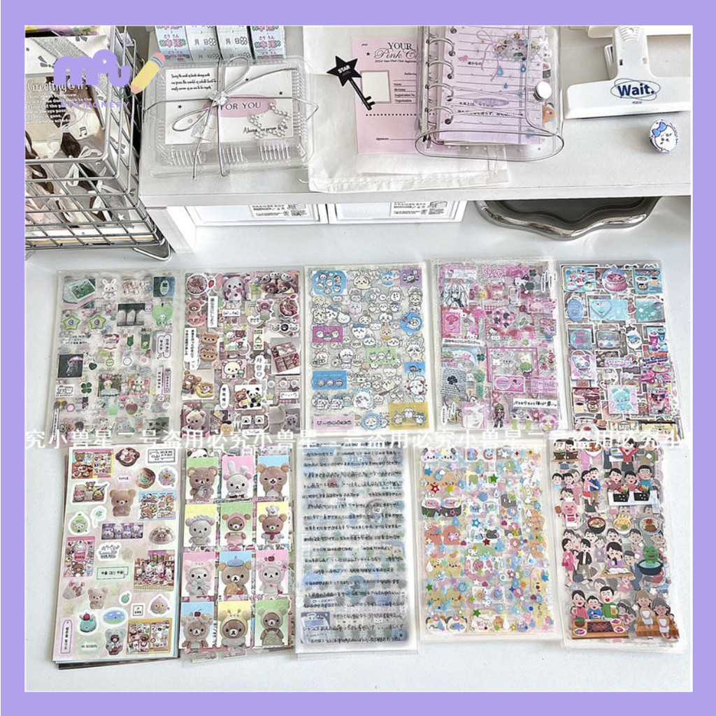 

[MOUMOU] (DIKIRIM RANDOM) Juminocore Sylvanian Family Sanrio Anti Air – 1 Lembar Stiker Aesthetic Lucu untuk Journaling, Scrapbook, Laptop, Botol Minum, HP Case – Ukuran 10,5×16 / 9×16 cm – Sudah Kiss Cut Tinggal Pakai