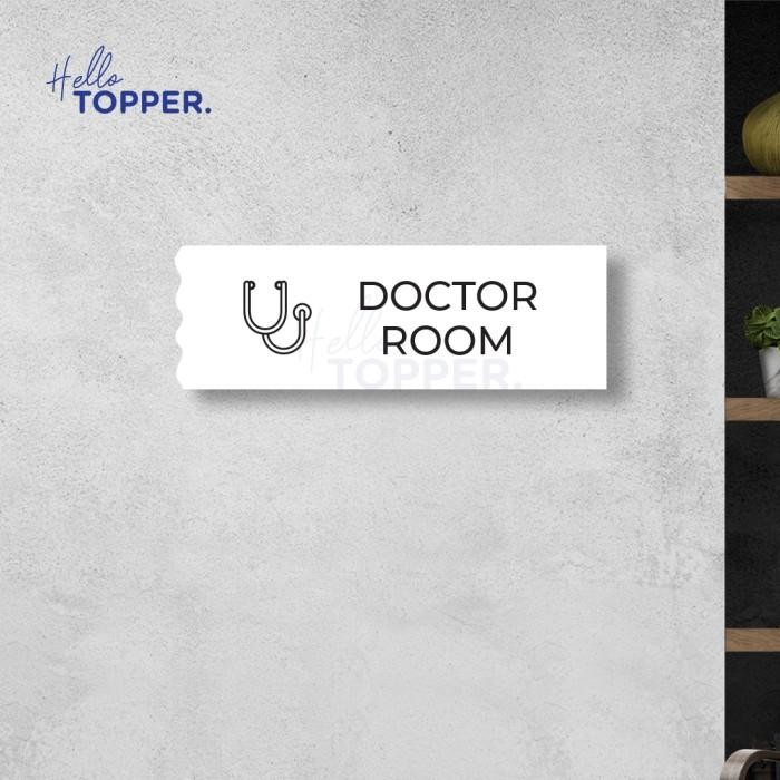 

Sign Akrilik Signage Tulisan Acrylic Papan Curly Style - Doctor Room - Hitam