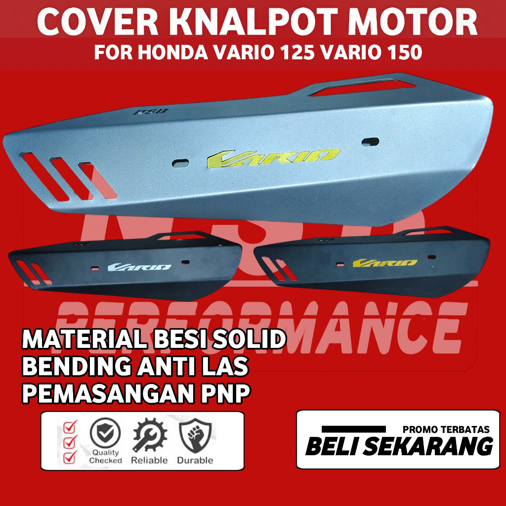 COVER TUTUP KNALPOT HONDA COVER PELINDUNG KNALPOT HONDA VARIO TECHNO VARIO 110 125 150 VARIO FI ESP 