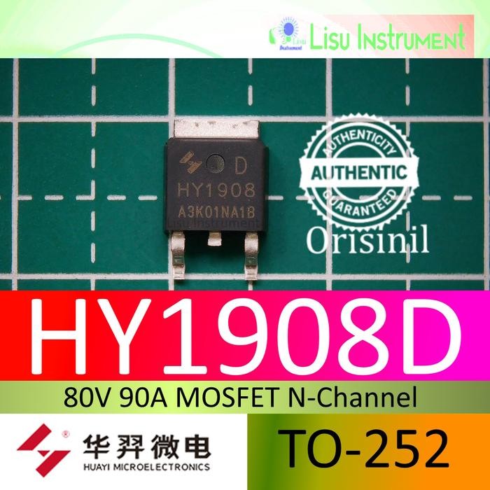 HY1908D HY1908 80V 90A MOSFET N-Channel TO-252 ORIGINAL HUAYI