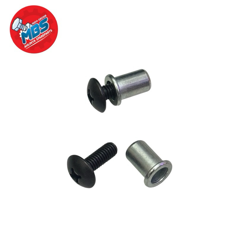 terlaris MUR BOSH DRAT M6 BAUT 10 NUTS BOS BUSING TOPI ORI