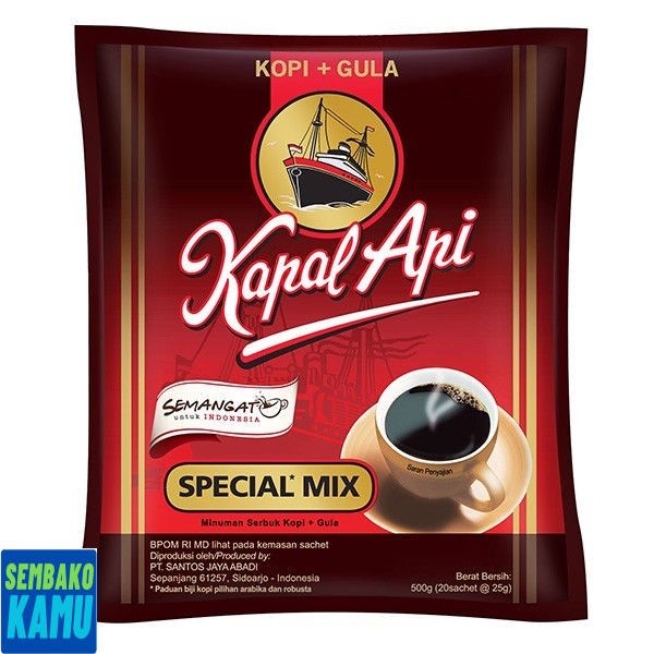 

Kapal Api Special Mix 20 pcs x 25 gr - Kopi