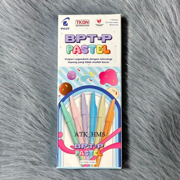 

[Per 12 pcs] Pulpen Pilot BPT-P Stainless Tip Pastel