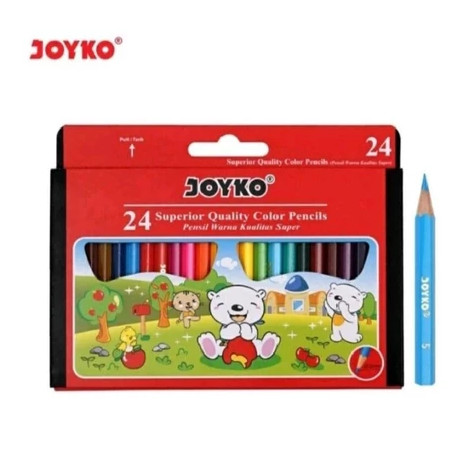 

Joyko Pensil Warna Ukuran Pendek isi 24 Pcs