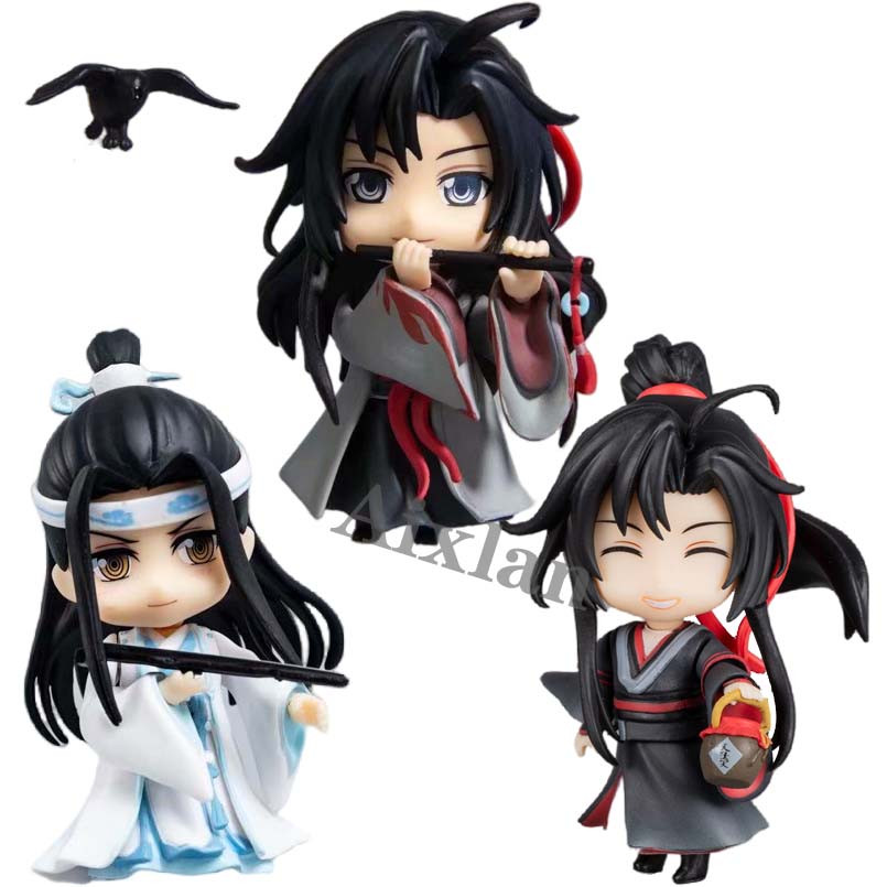 10CM Modaozushi Figure Wei Wuxian Lan Wangji Yilinglaozu PVC Action  Figure Model Kawaii Collectible