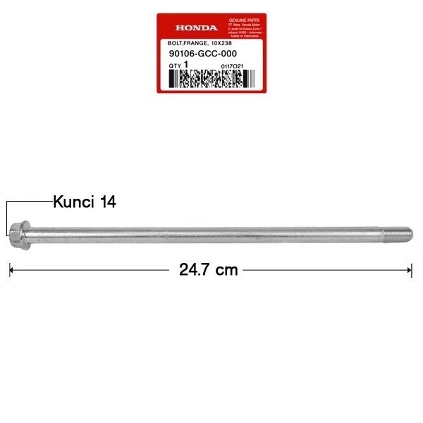 As Link Hanger (10X238) – BeAT FI, Vario 110 Karbu - 90106GCC000 (GP)